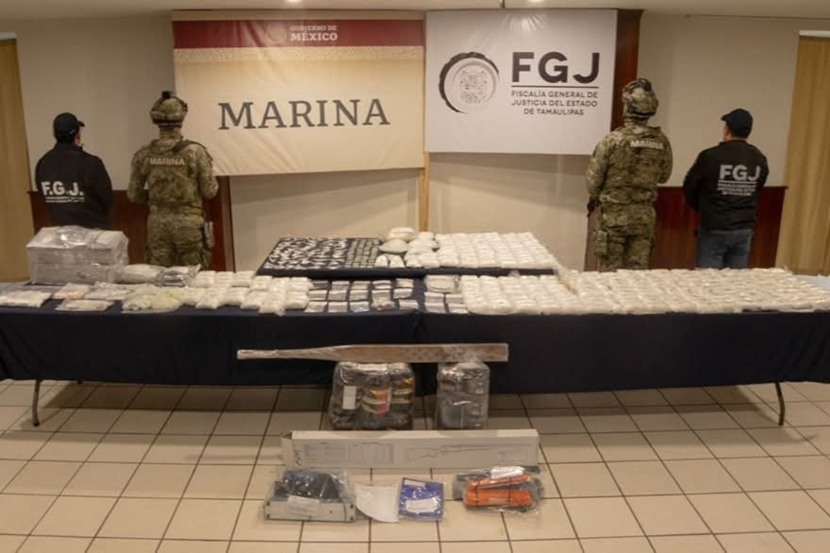 Decomisan más de 22 mil dosis de cocaína, drogas sintéticas y animales exóticos en Altamira