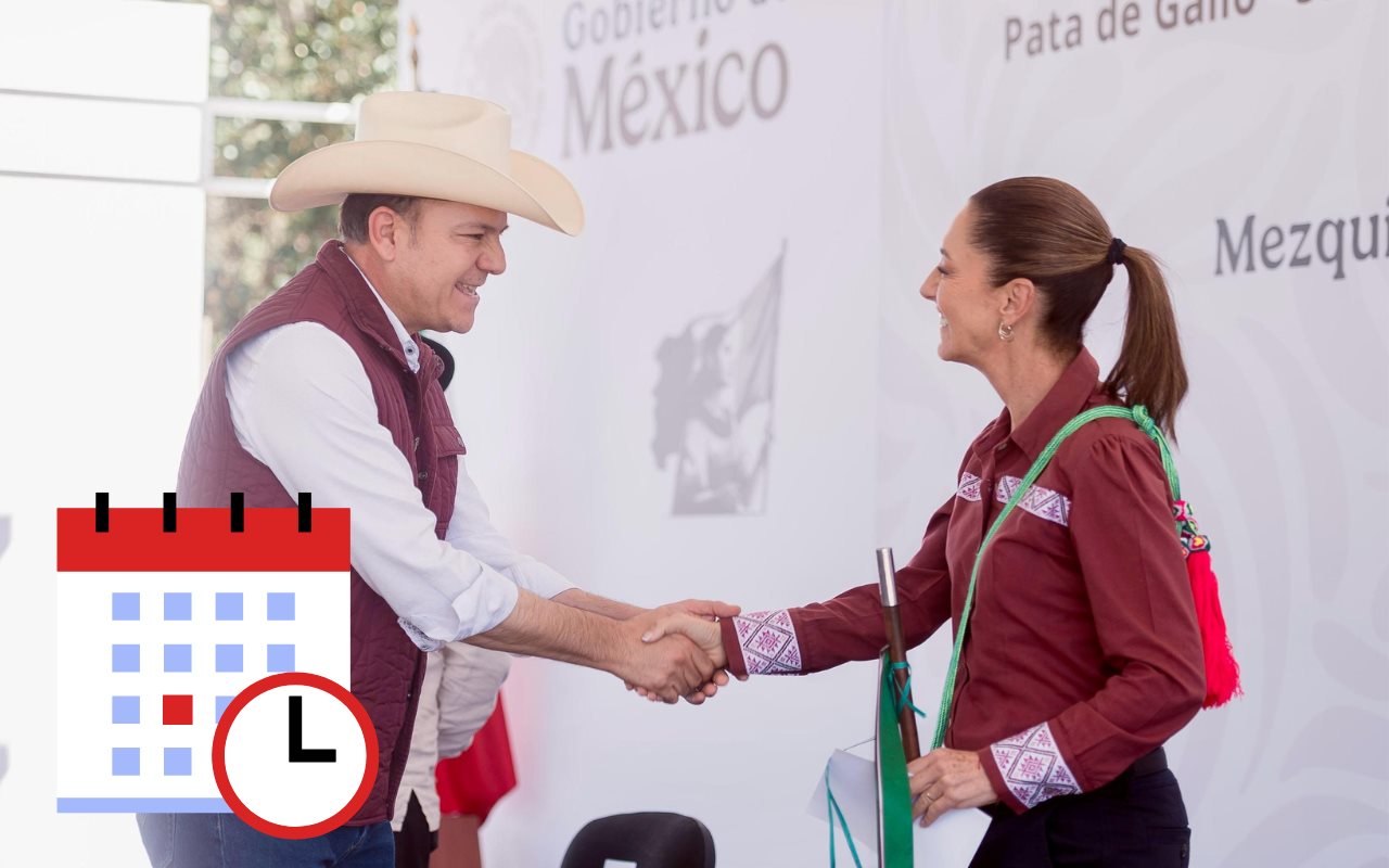 La presidenta Claudia Sheinbaum visitará varias regiones de Durango durante tres días.  Foto: Cortesía.