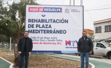 Gobierno de Monterrey entrega la rehabilitación de la plaza mediterráneo