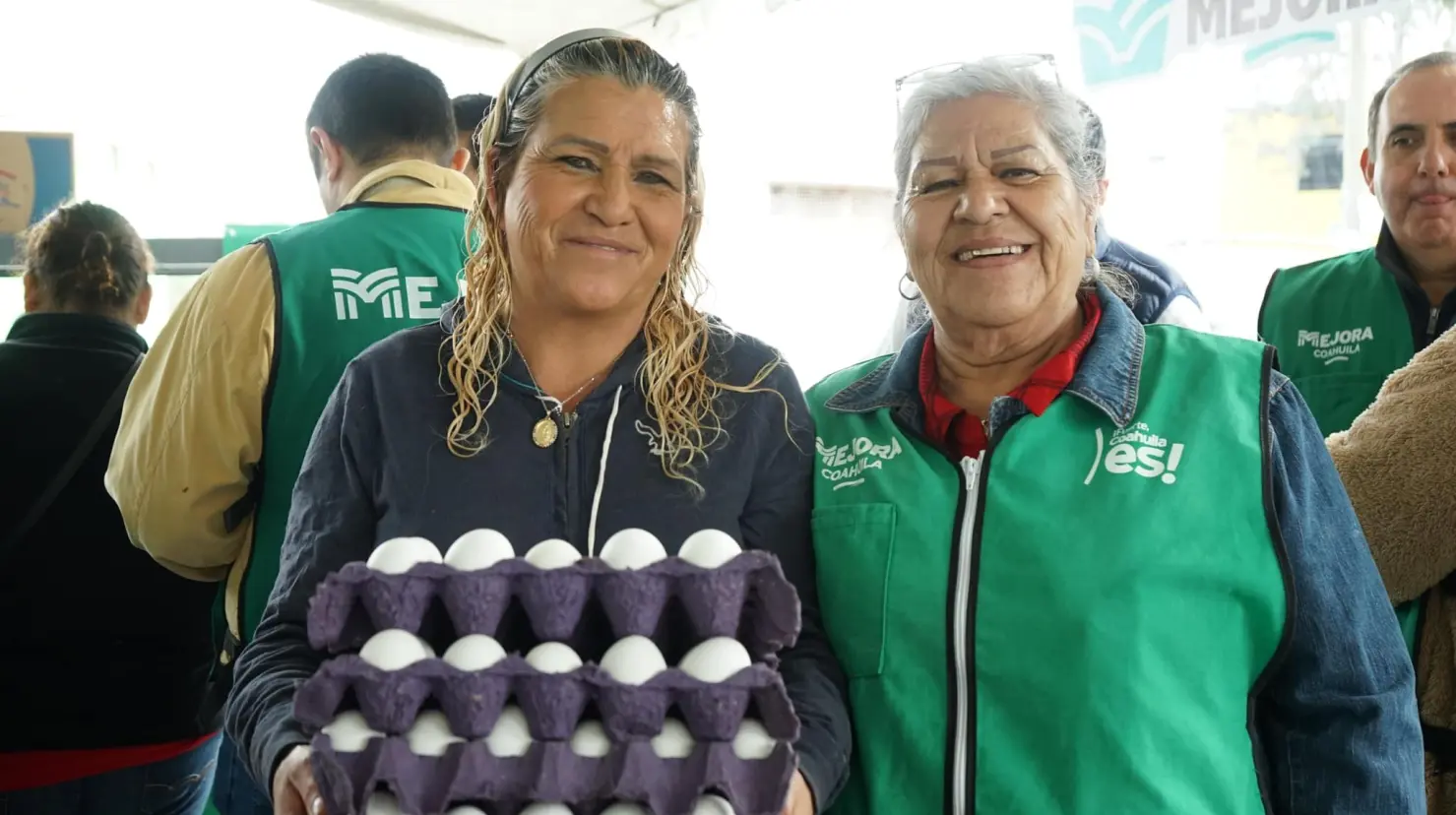 Programa huevo y leche. Foto de Mejora Coahuila.