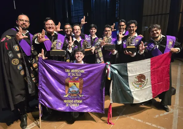 Gana Tuna Universitaria de Saltillo de la UAdeC premios en Chile