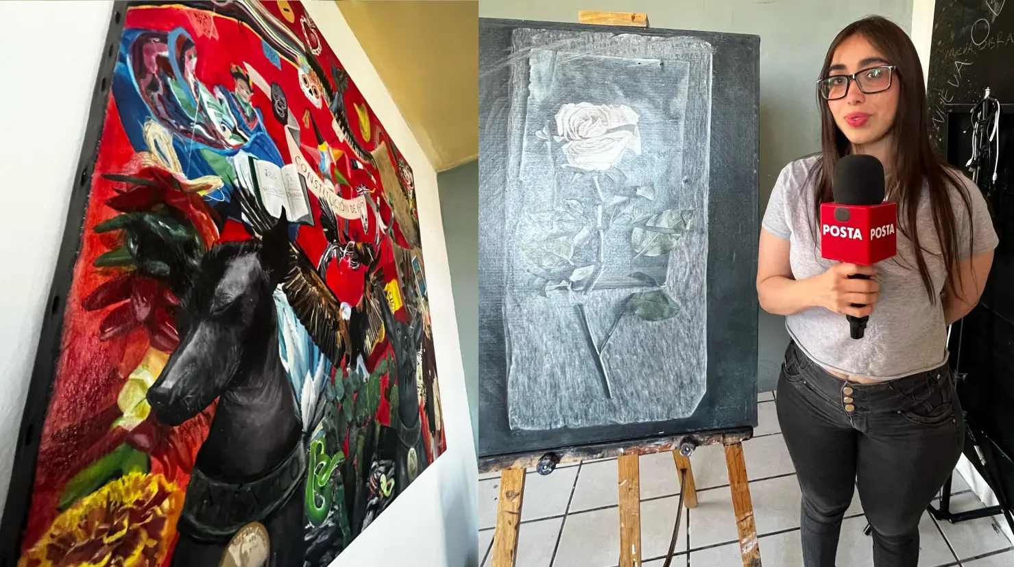 Foto: Alejandro Ávila | Carmina Vera es una mujer de Durango que es artista visual que a través de el arte también ha aprendido a ganarse la vida.