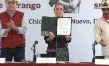 Claudia Sheinbaum en Durango: ¿cuál fue el convenio en el que participó? 