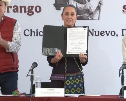 Claudia Sheinbaum en Durango: ¿cuál fue el convenio en el que participó? 