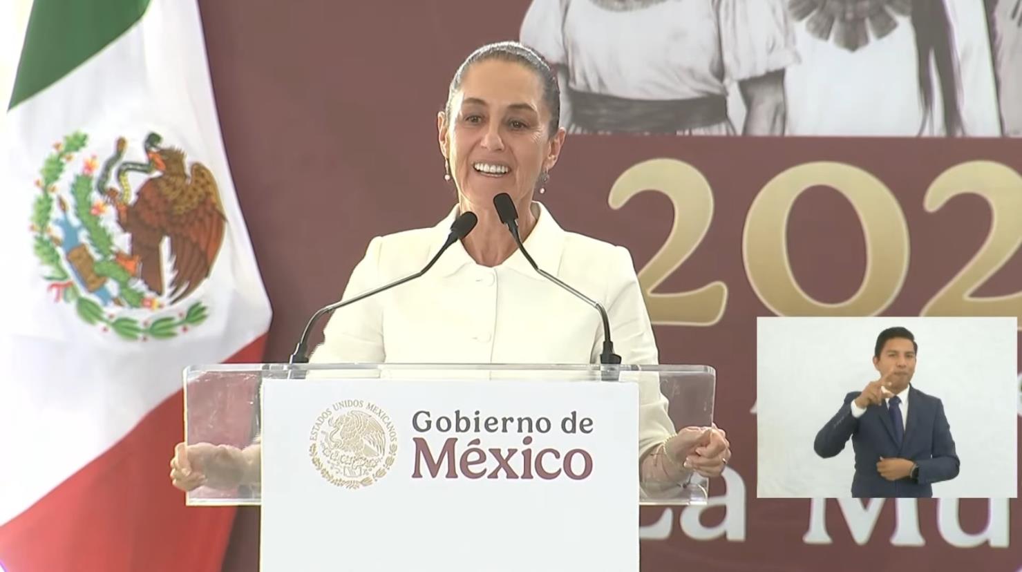 Foto: Captura de Pantalla Facebook Transmisión en vivo POSTA Durango. | Conoce cuales son los nuevos programas que dio a conocer en su visita Claudia Sheinbaum a Durango. 