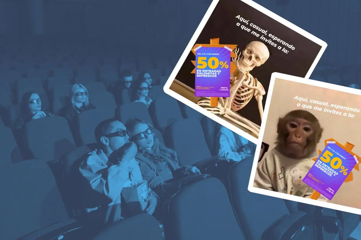Promociones en la Fiesta Cinépolis 2025. Foto de Canva y Cinépolis.