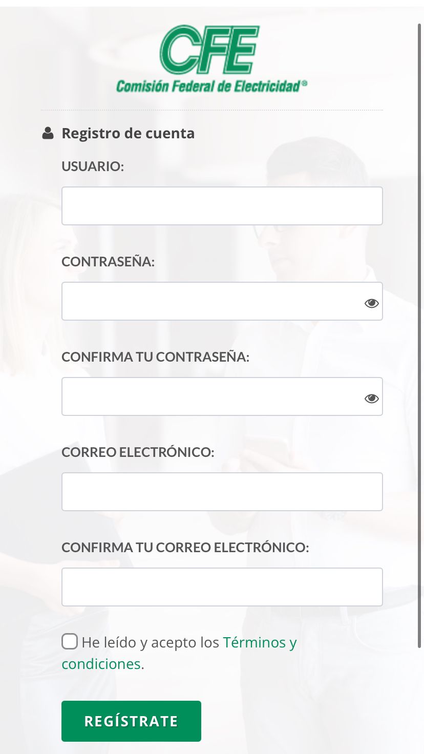 Pago en línea en el portal de CFE. Foto: Redes Sociales