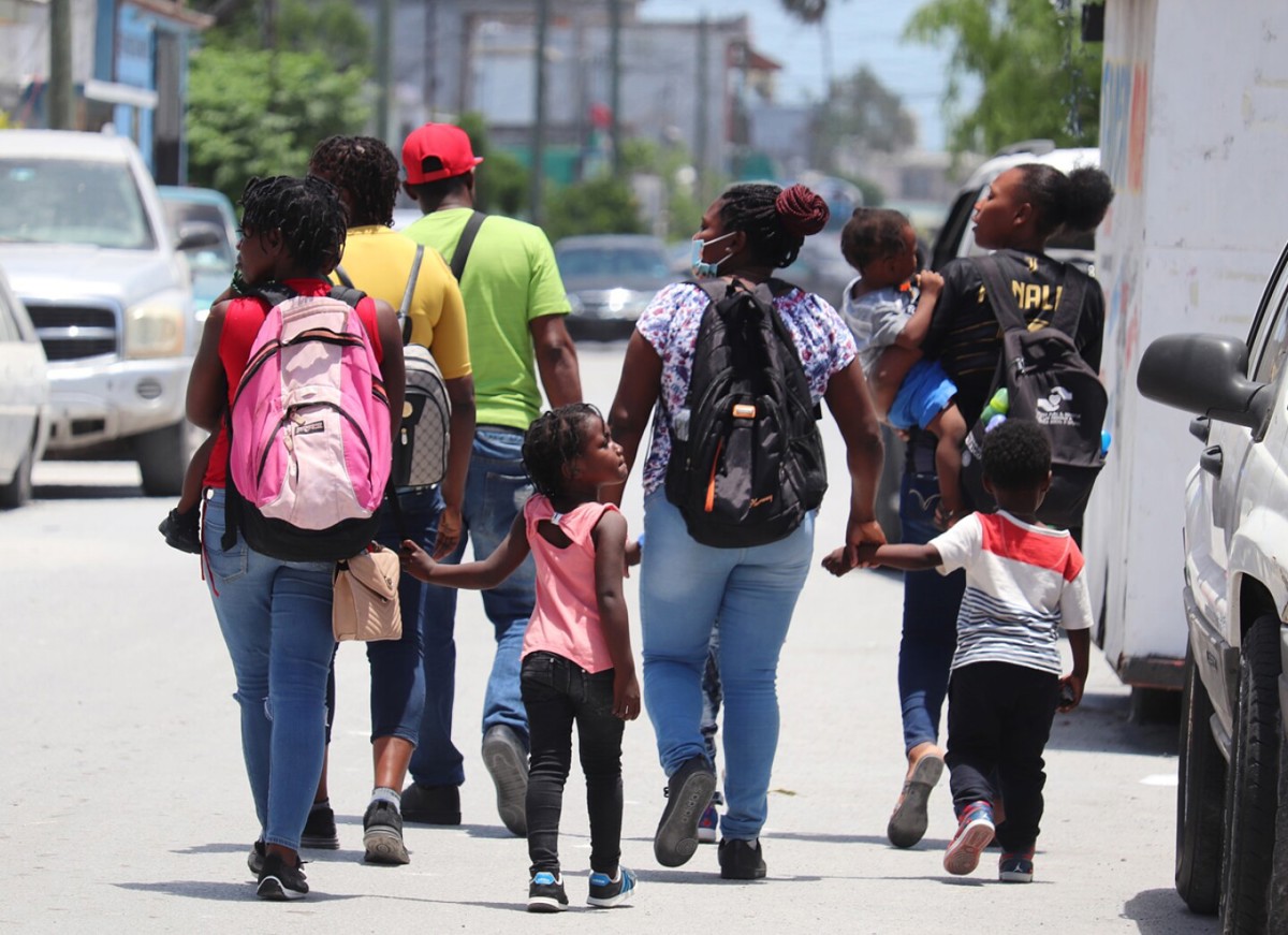 Migrantes en Tamaulipas. Foto: Redes Sociales