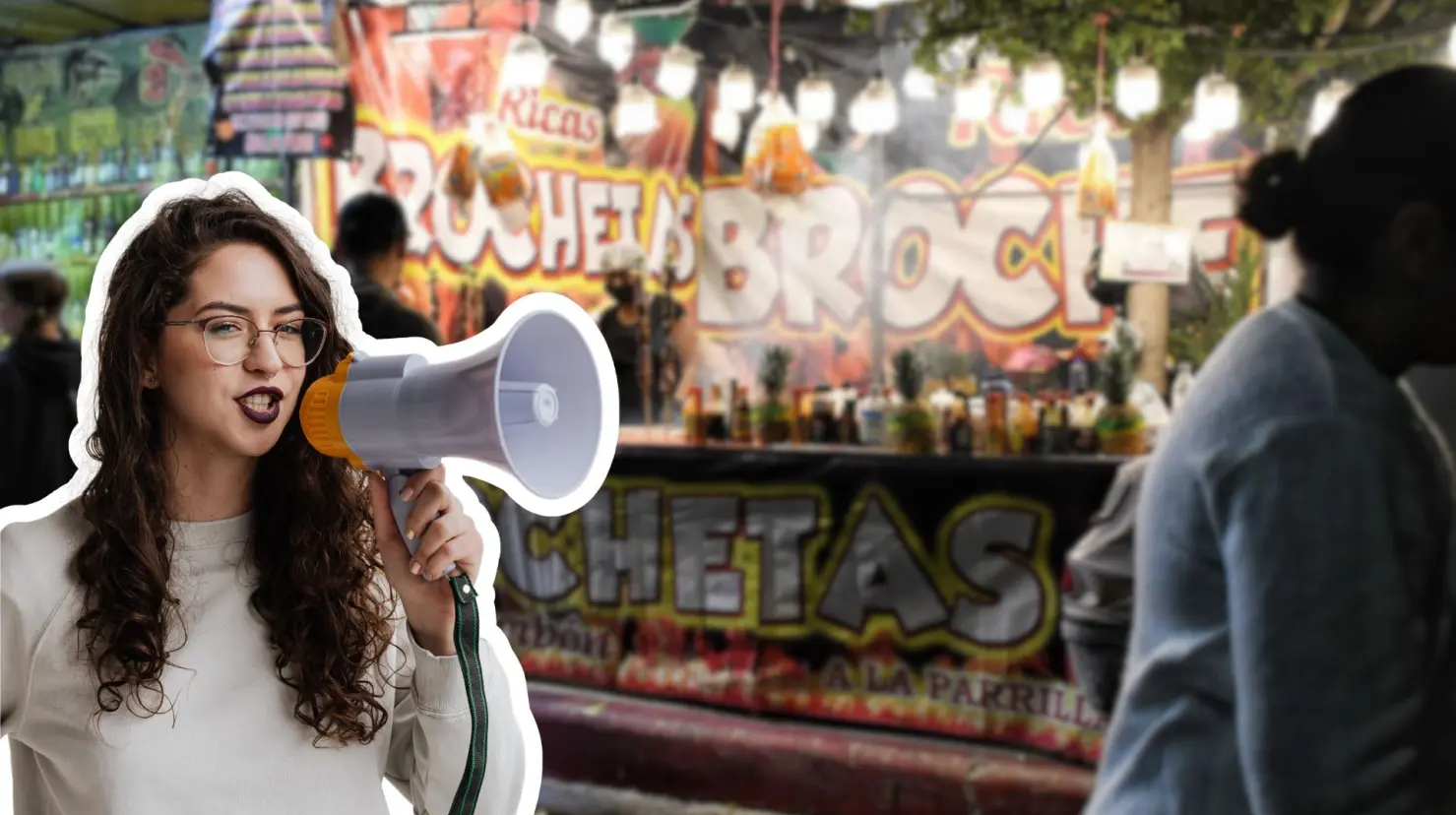 Los comerciantes esperan que el Ayuntamiento de La Paz revise las tarifas para hacerlas más accesibles y permitirles participar sin pérdidas económicas. Foto 1: Facebook / Comerciantes del Carnavalito La Paz | Foto 2: Canva