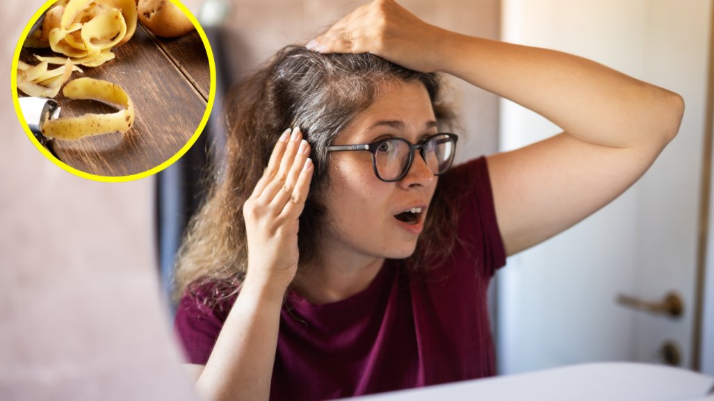 Con esta receta de cáscara de papa se pueden cubrir las canas fácilmente