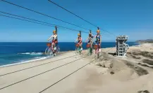 Los Cabos rompe récord Guinness con tirolesa para bicicleta más larga del mundo