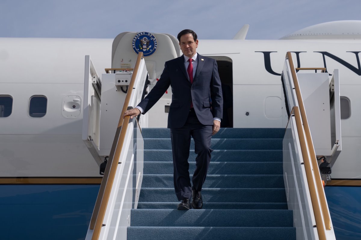 Secretario Marco Rubio en En Abu Dhabi. Créditos: X (@statedeptspox).