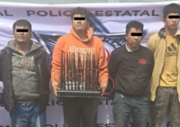 Desmantelan banda de robo de carga en Edomex; cinco detenidos