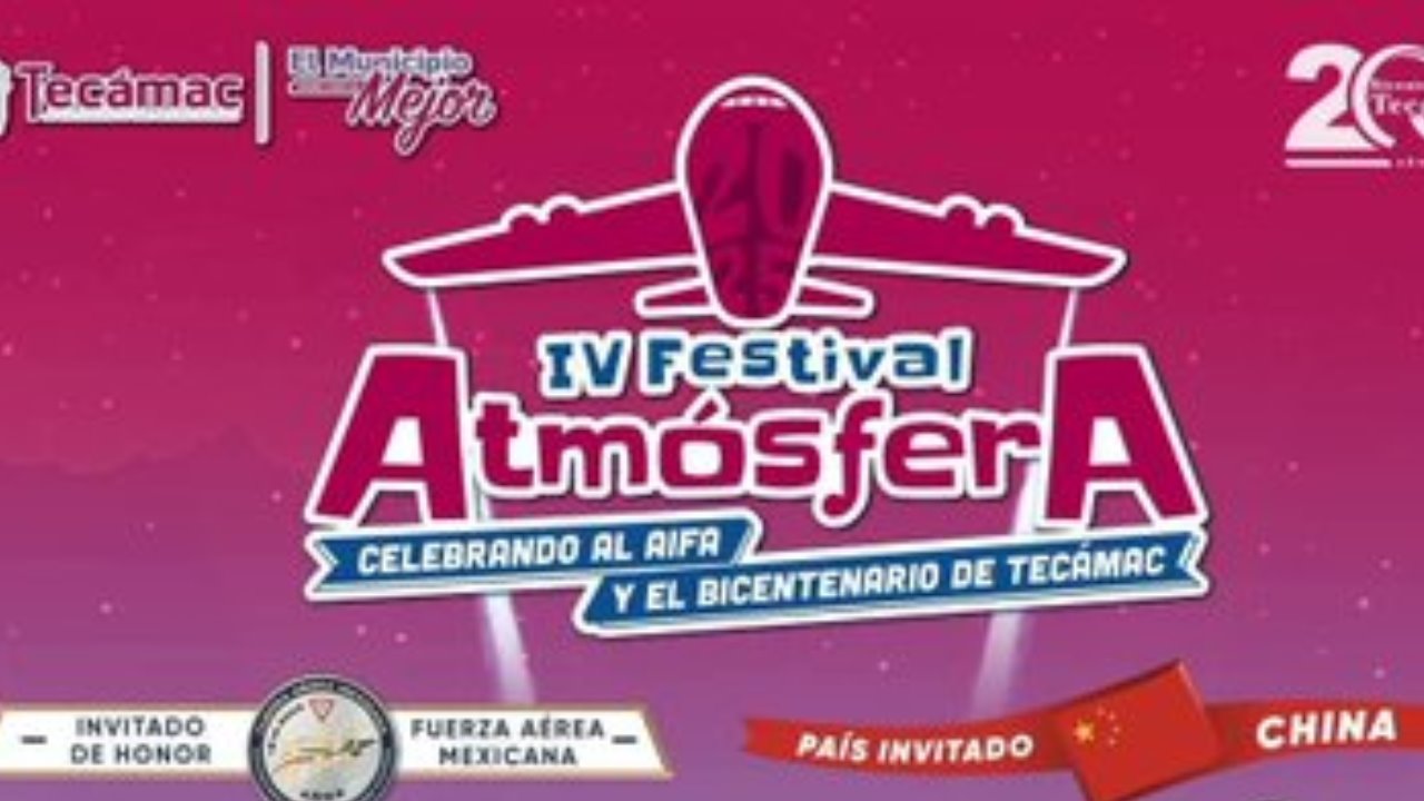 El Festival Atmósfera 2025 se realizará en dos sedes ubicadas en el municipio de Tecámac. Foto: Gobierno de Tecámac.