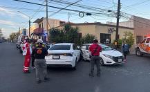 Protección Civil acude a un accidente vial en el centro de Monterrey