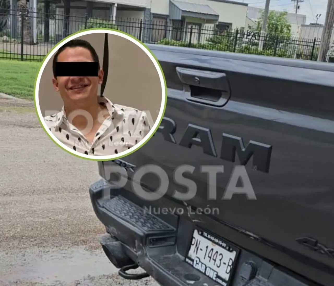 Luis Abraham iba en una camioneta RAM TRX por la autopista Monterrey-Reynosa, donde fue reportado como desaparecido. Foto: POSTA MX.