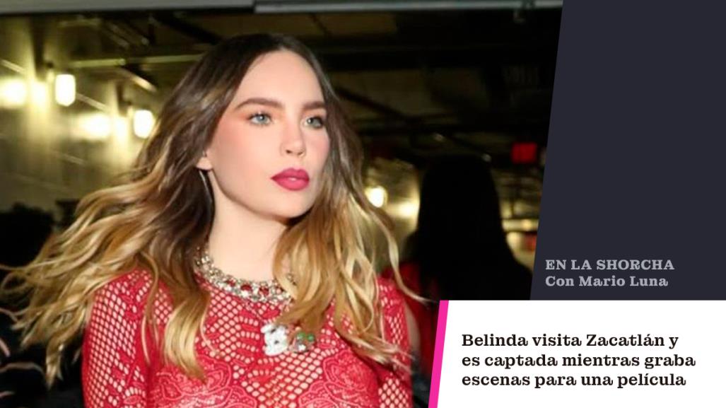 Belinda visita Zacatlán y es captada mientras graba escenas para ‘Canas al aire’