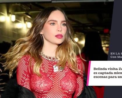 Belinda visita Zacatlán y es captada mientras graba escenas para ´Canas al aire´