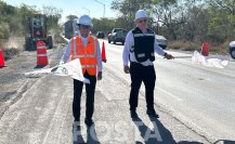 Félix Arratia inicia trabajos de ampliación de la carretera Juárez - Apodaca