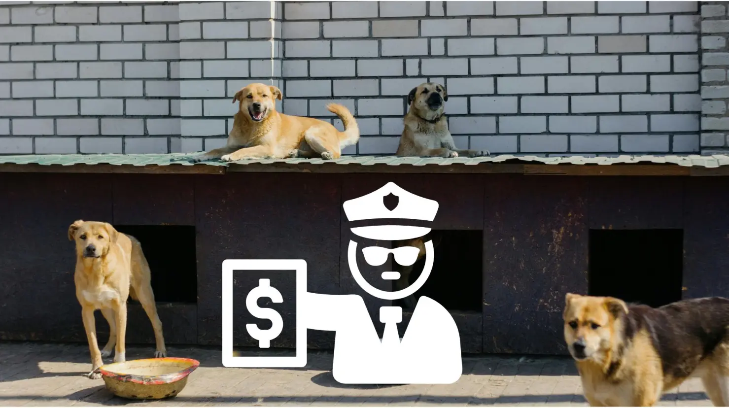 Perros callejeros multa I Pexels I Canva
