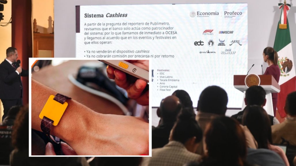 Profeco anuncia fin de venta de pulseras cashless y cobro de comisiones en eventos de Ocesa