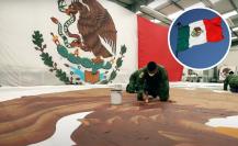 De Iztapalapa para todo el país, aquí hacen las banderas de México