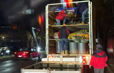 Camioneta cargada de flores volcó por falla mecánica en Constituyentes