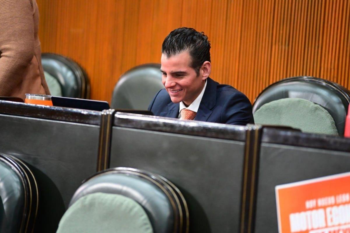 El coordinador de la bancada de Movimiento Ciudadano en el Congreso del Estado, Miguel Ángel Flores Serna. Foto: MC Nuevo León