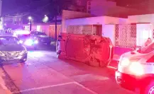 VIDEO | Volcadura de auto deja un herido en San Pedro Garza García