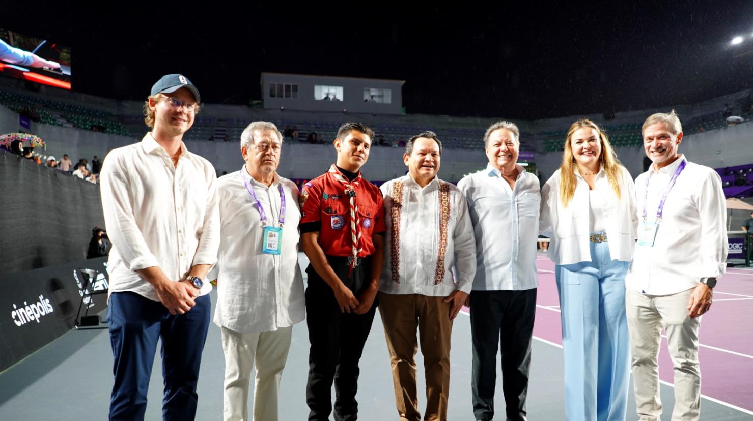 Este lunes 24 de febrero se dio por inaugurado el Mérida Open WTA 500. Foto: Mérida OPEN