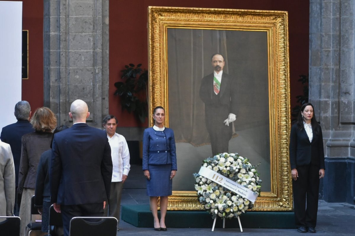 En Palacio Nacional, se rindió homenaje al líder revolucionario con una guardia de honor y un discurso. Créditos: POSTA México/Enrique Pérez.