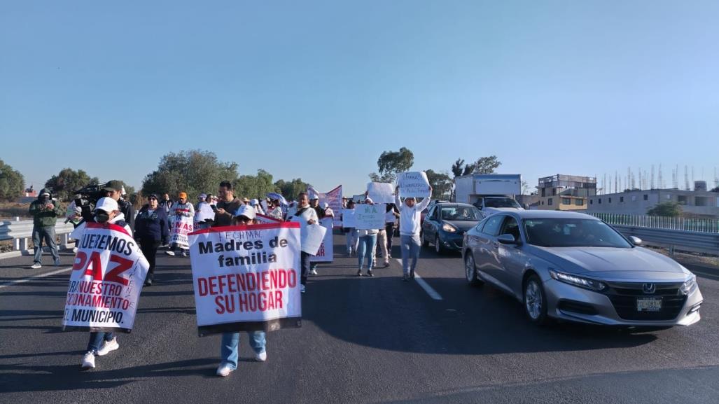 Bloqueo en la México-Pachuca: Cierran caseta de Ojo de Agua pidiendo seguridad