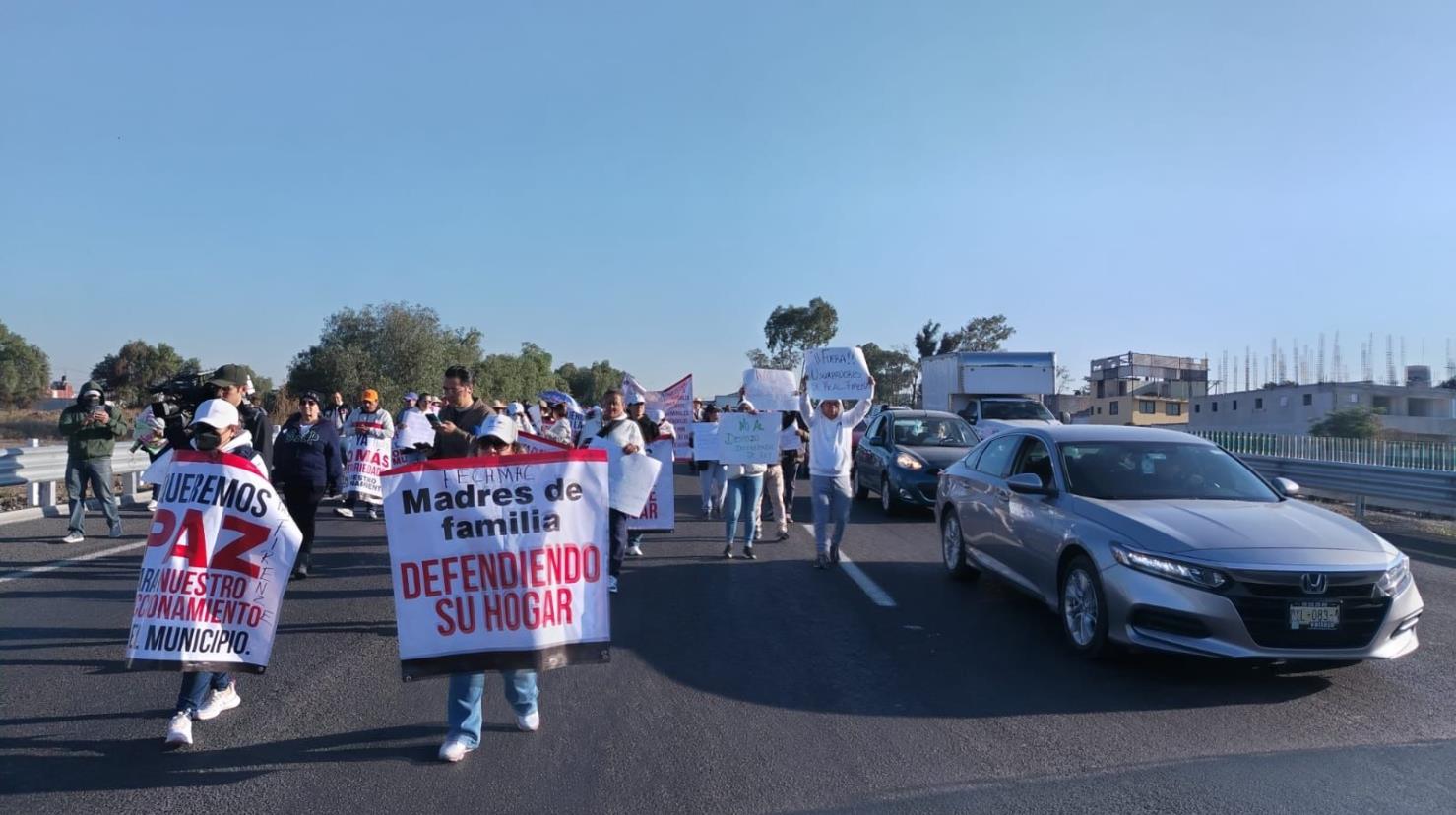 Los manifestantes exigen seguridad en su fraccionamiento, por lo que espera la respuesta de las autoridades. Imagen: Israel Lorenzana