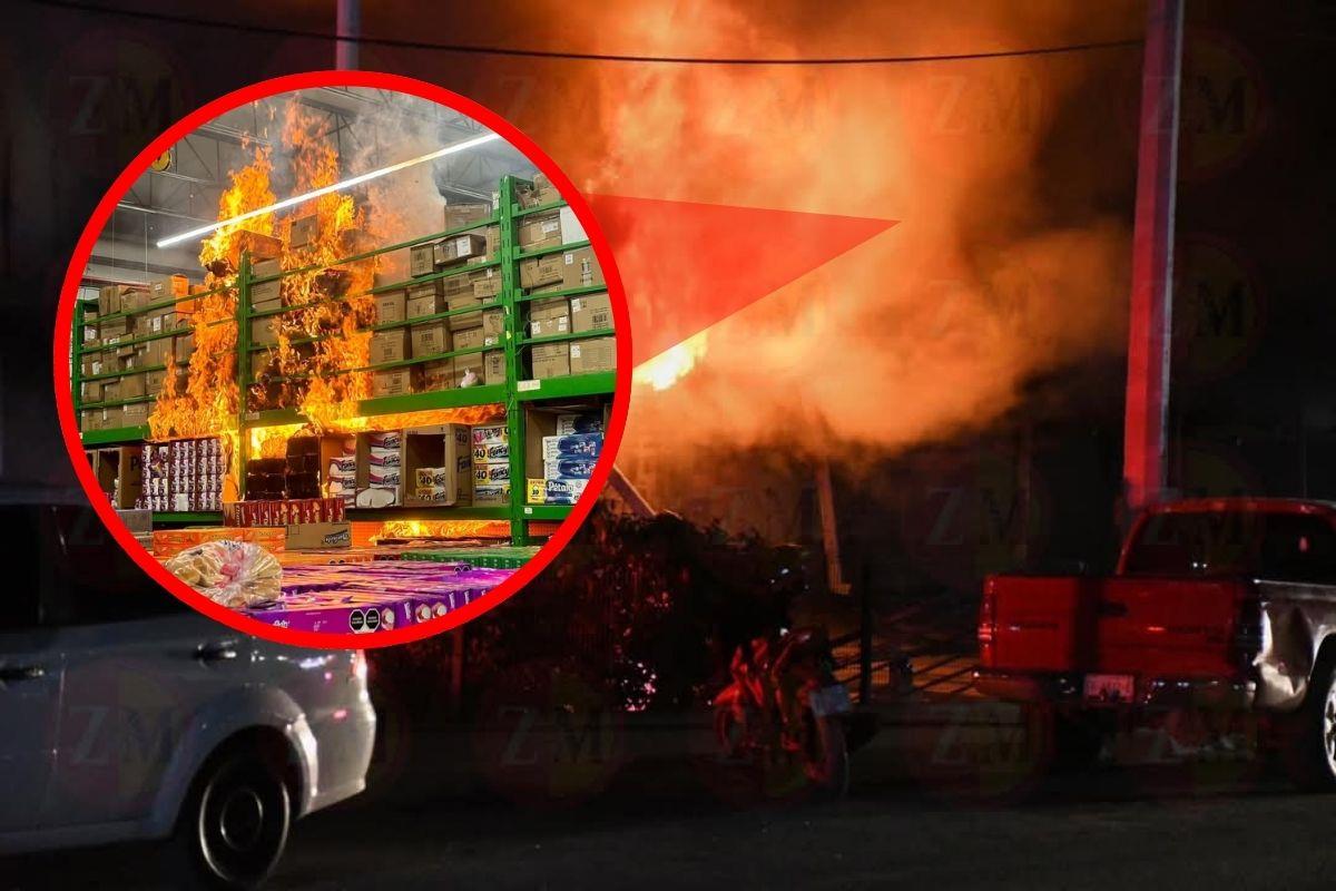 Caótico incendio Bodega Aurrera de Frontera, Coahuila / Fotos: Todos Somos San Buena | Canva