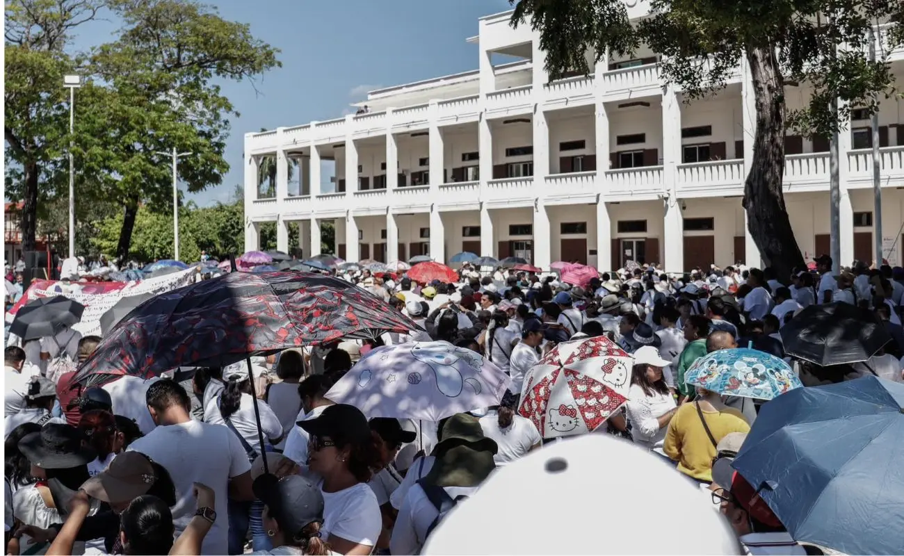 ¿Por qué los maestros de Quintana Roo están en paro? Foto: @Samuel Alejandro