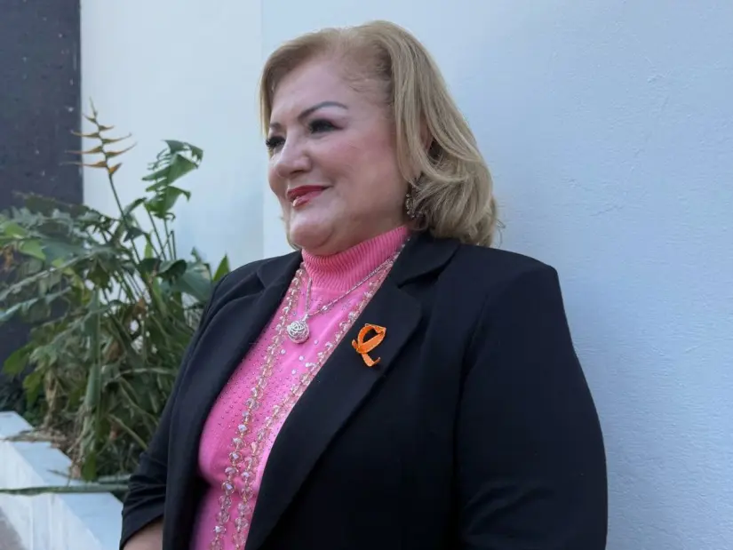 Silvia Magda de León, anunció el programa de capacitación para 100 mujeres que deseen convertirse en choferes de combis y taxis en Ciudad Madero. Foto: Axel Hassel