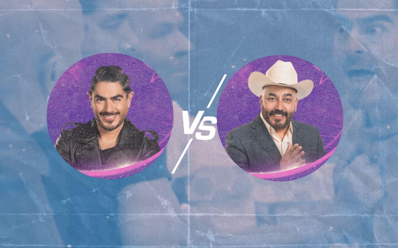 Lupillo Rivera y Rey Grupero casi llegan a los golpes en LCDLF all stars Foto: IG: @lupilloriveraofficial, @elreygruperomx/YouTube: Telemundo/ CANVA/ Kevin Samaniego