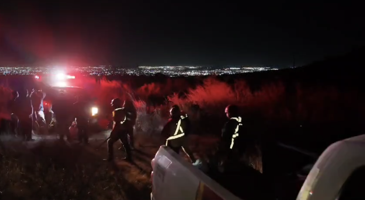 Rescate de Daniel Eduardo Chávez Palacios en la Sierra de Zapalinamé / Foto: Protección Civil y Bomberos