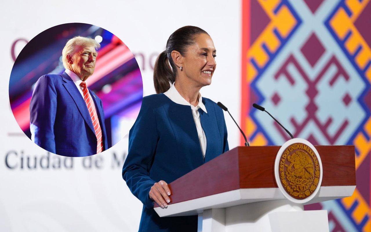 Claudia Sheinbaum y Donald Trump. Foto: Enrique Pérez Huerta / Facebook (Donald J. Trump)