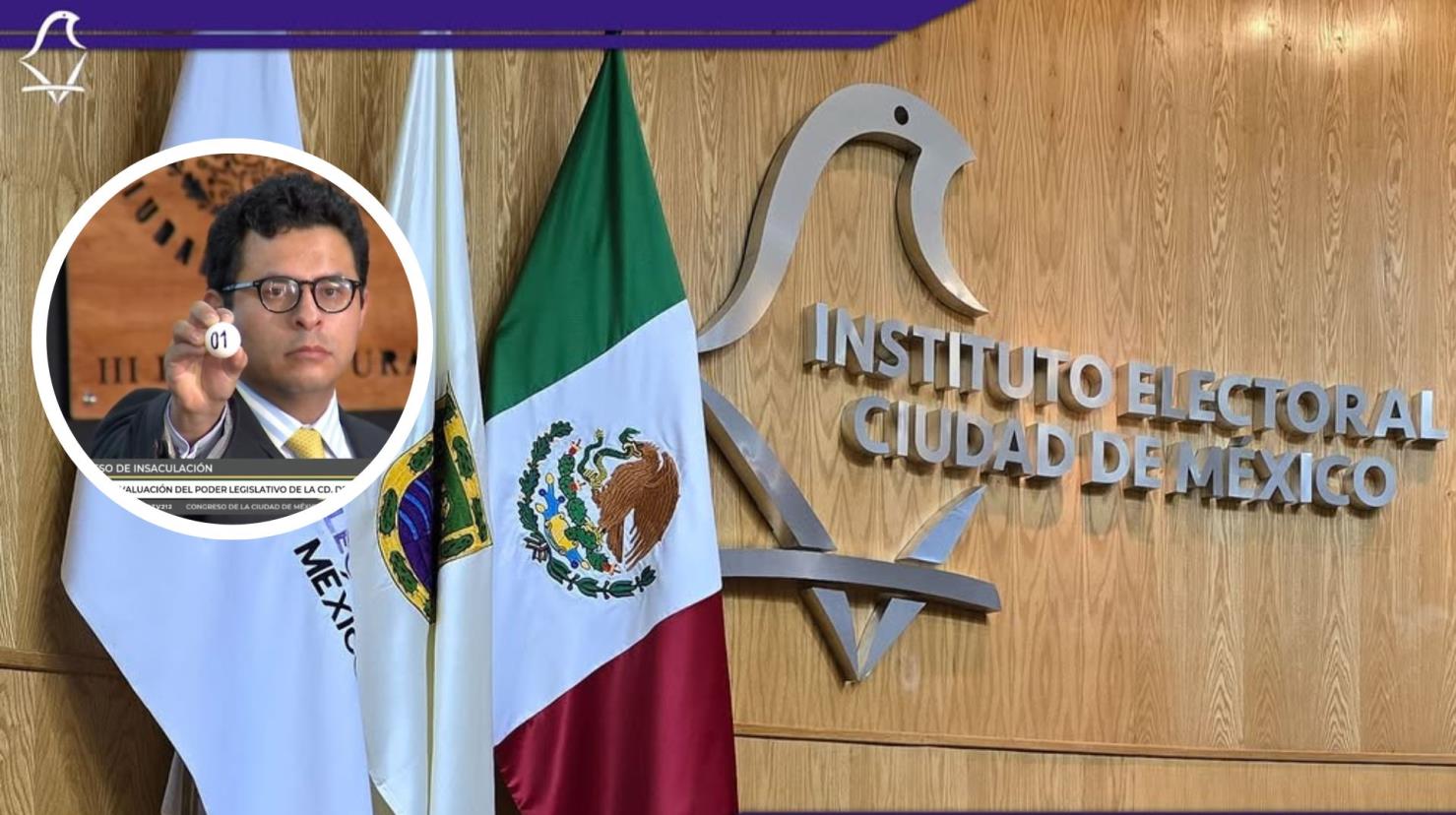 Instituto Electoral de la Ciudad de México, Proceso de Insaculación I Foto: IG (@iecm) captura de pantalla (Congreso Tv 21.2) I Canva