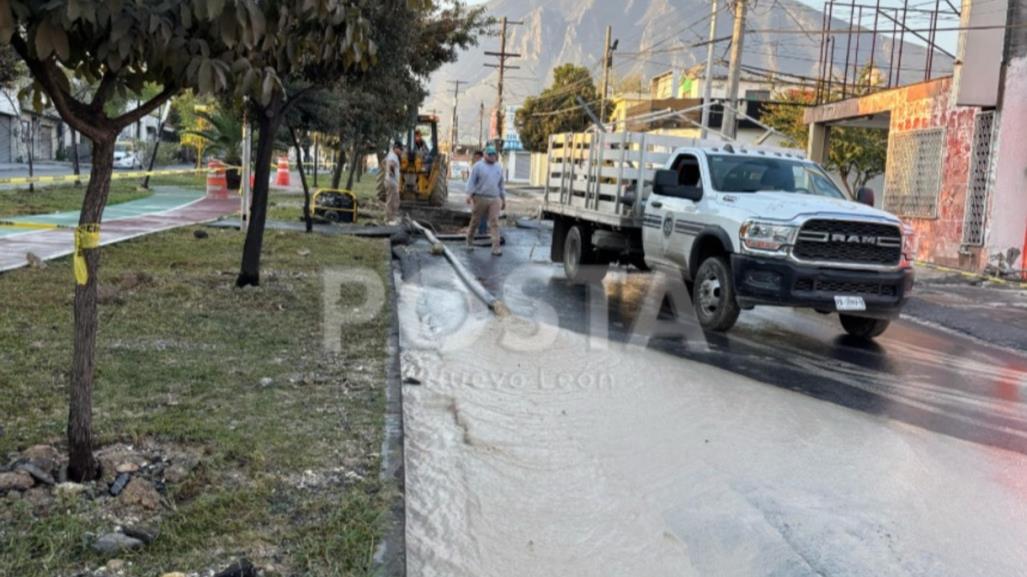 Megafuga de agua deja sin servicio a más de 100 colonias en 3 municipios