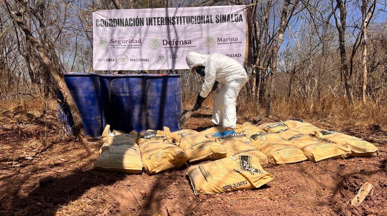 Elementos del Ejército Mexicano lograron neutralizar un narcolaboratorio en la sierra de Durango. Foto: Cortesía.