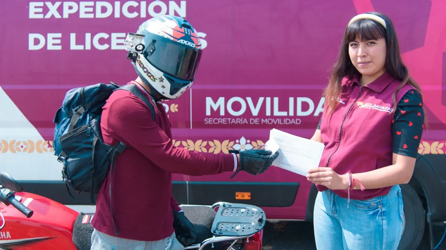 Este es el nuevo módulo de certificación para motociclistas en Ecatepec. Foto: @SEMOV_Edomex