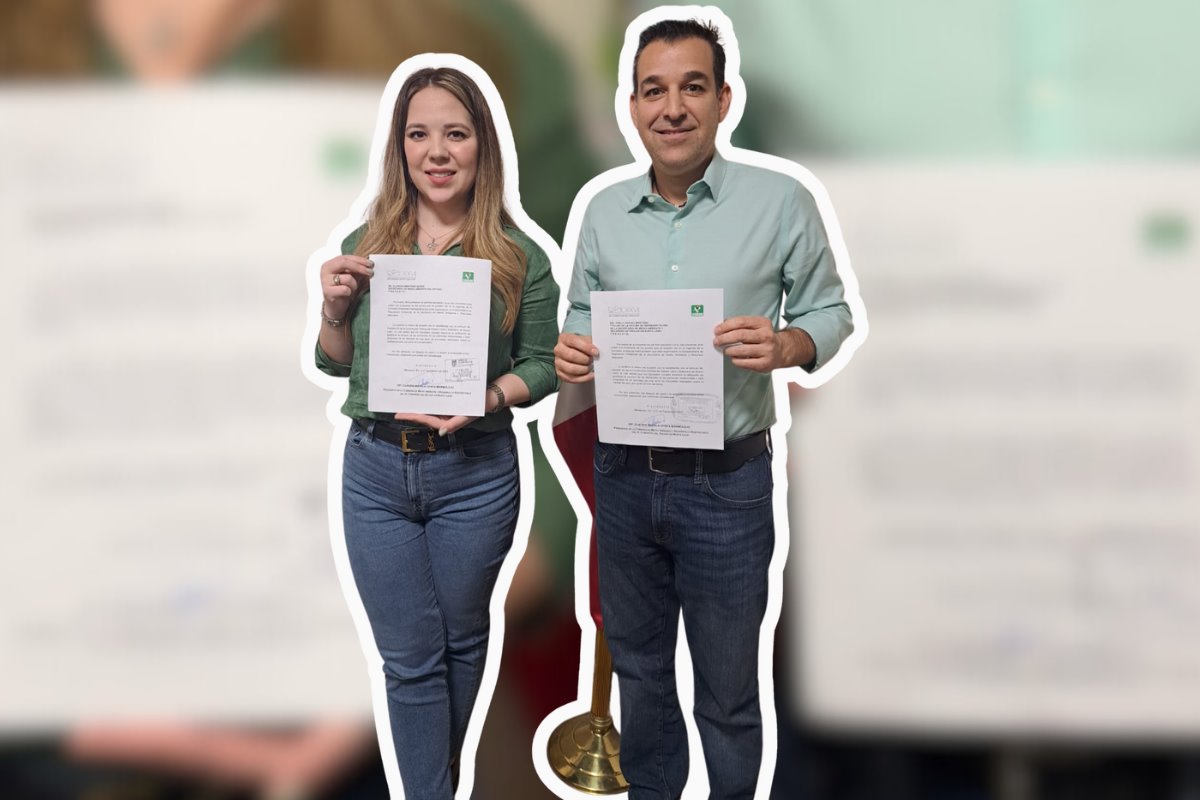 La diputada Claudia Chapa y Edgar Salvatierra lanzan la propuesta de iniciativa Foto: Canva