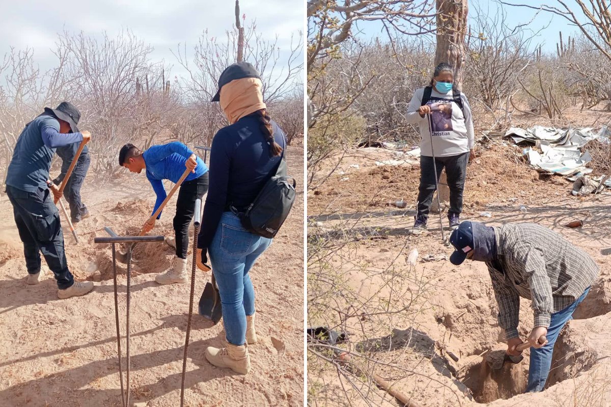 Encuentran osamentas humanas en La Paz. Foto: Búsqueda X La Paz / Facebook