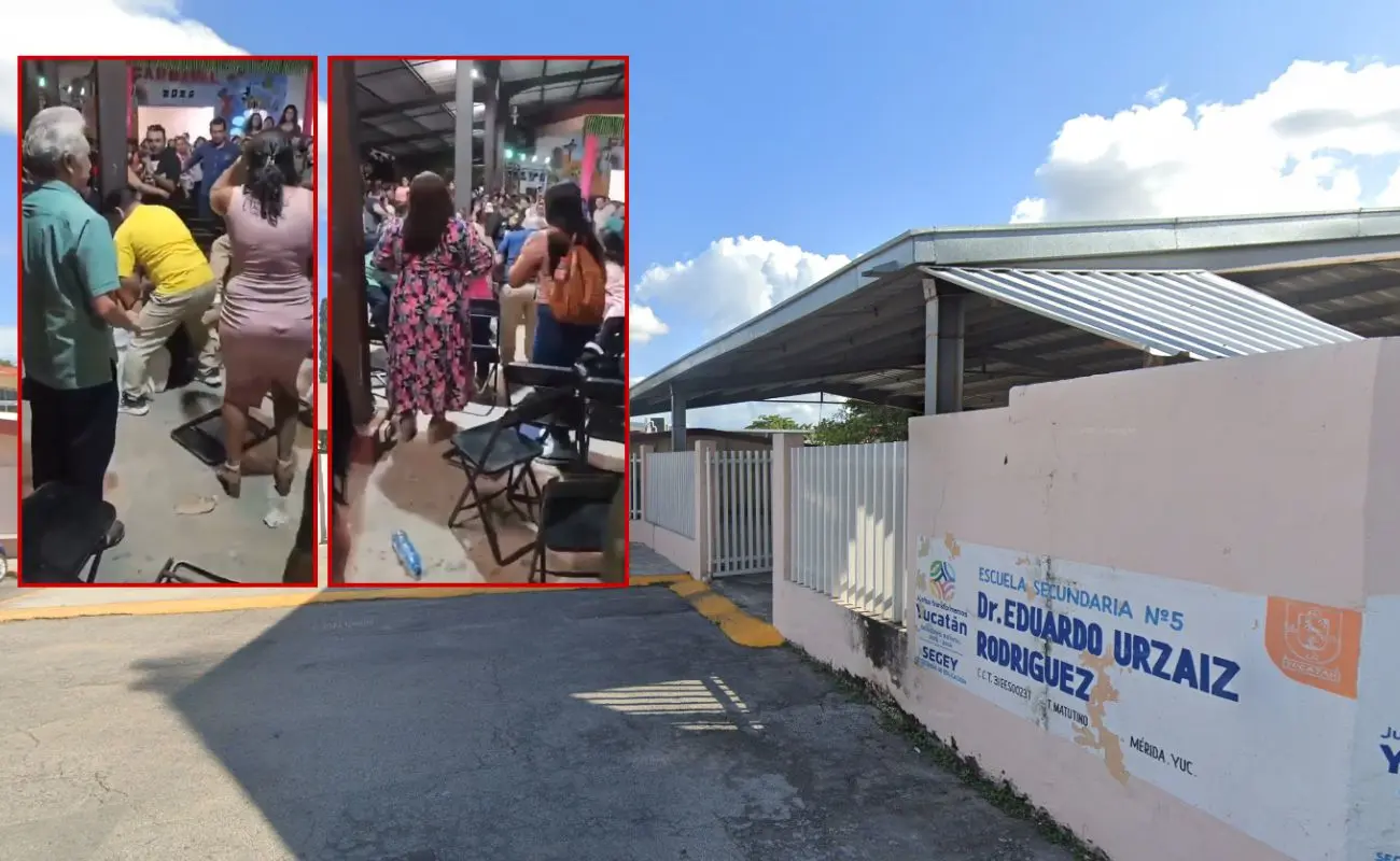 ¿Cómo inició la pelea en la secundaria Eduardo Urzaiz Rodríguez? Foto: Captura de Pantalla | Google Maps