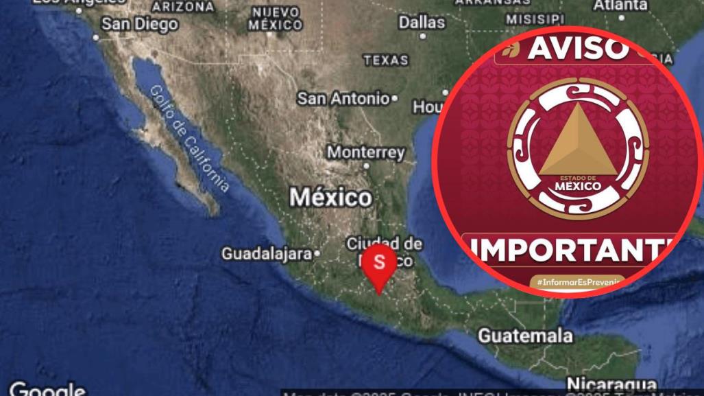 Activan protocolos de protección civil en Edomex tras sismo de magnitud 5.2