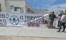 Usuarios protestan en Saltillo por malas rutas de transporte