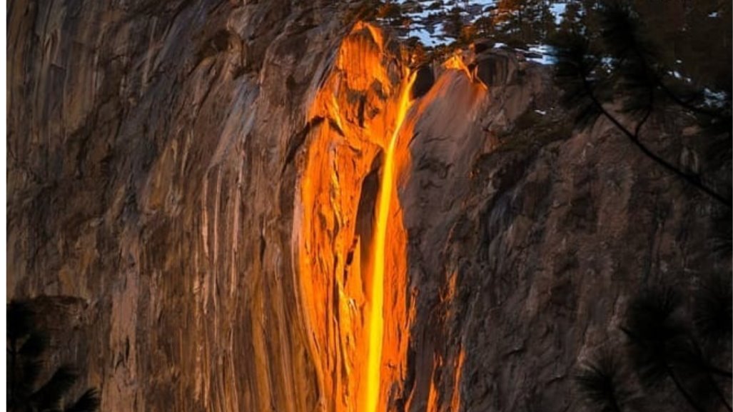 Conoce la cascada de fuego líquido que es todo un espectáculo natural