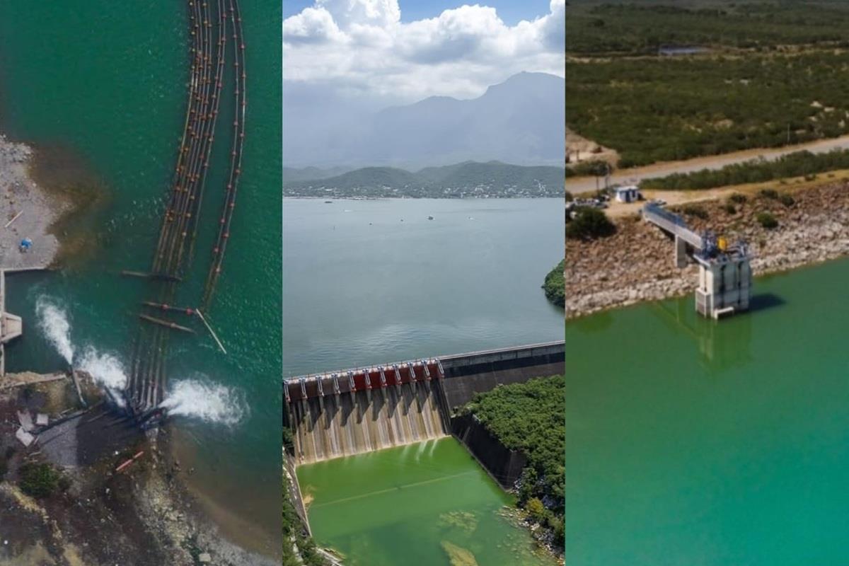 El monitoreo constante del nivel de almacenamiento de las presas en Nuevo León es esencial para garantizar la sostenibilidad del suministro de agua en el estado. Foto: @ayd_monterrey / @samuelgarcias